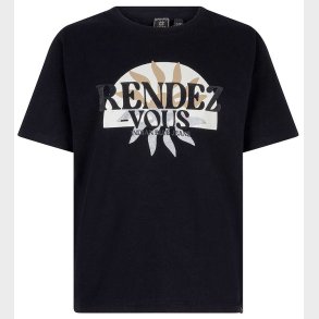 Indian Blue Jeans T-shirt - Rendez Vous - Sort