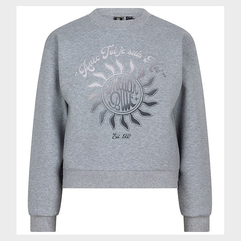 Indian Blue Jeans Bluse - Dark Grey Melange