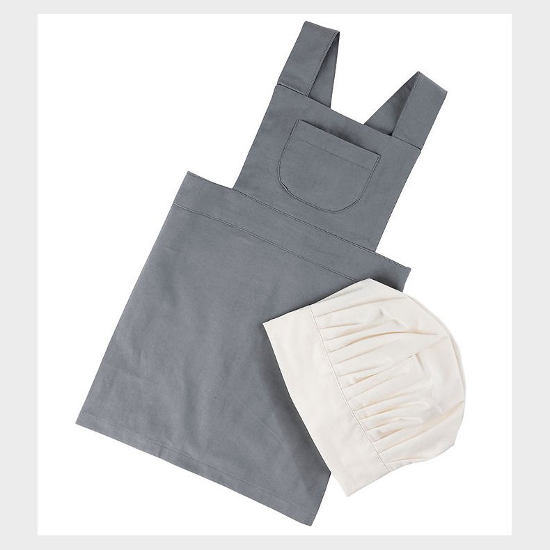 Sebra Forklde m. Kokkehue - Elephant Grey/Classic White