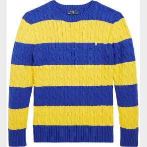 Polo Ralph Lauren Bluse - Strik - Bl/Gul