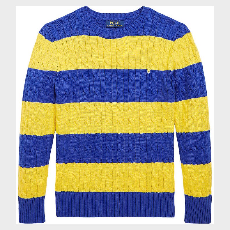 Polo Ralph Lauren Bluse - Strik - Bl/Gul