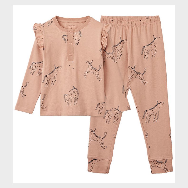 Liewood Natt�j - 2-delt - Wilhelm - unicorn/Pale Tuscany