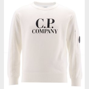 C.P. Company Sweatshirt - Gauze White m. Logo