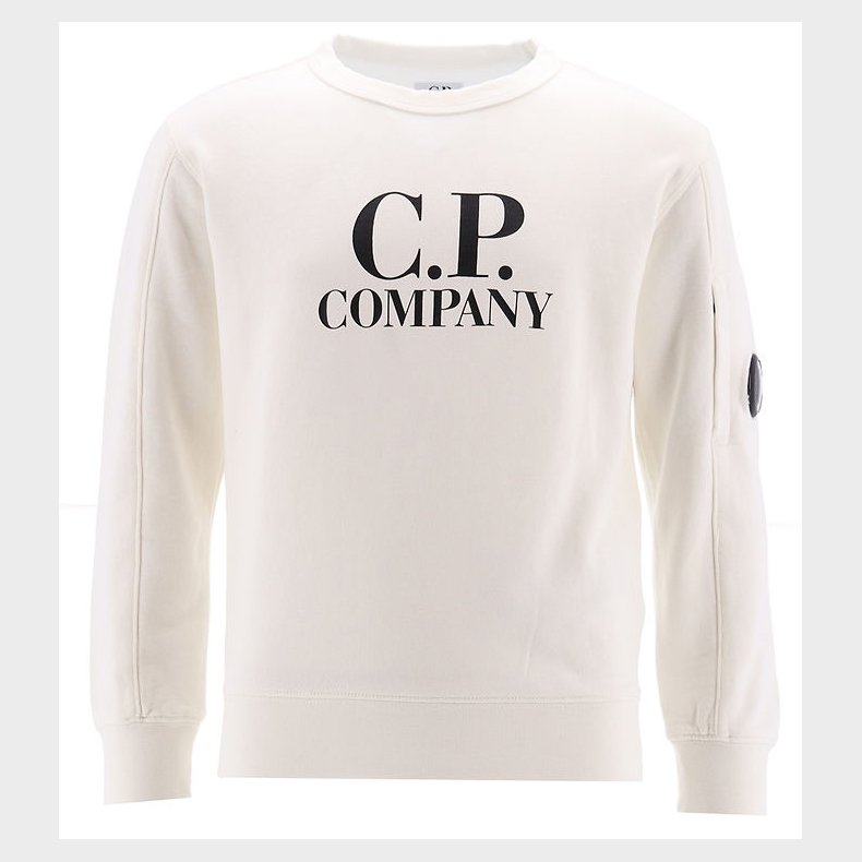 C.P. Company Sweatshirt - Gauze White m. Logo