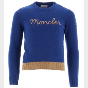 Moncler Bluse - Uld - Bl m. Brun