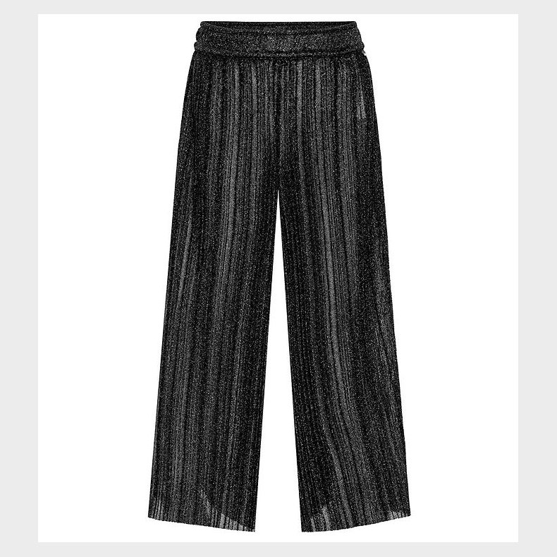 Molo Bukser - Plisseret - Aldora - Sort/Glitter