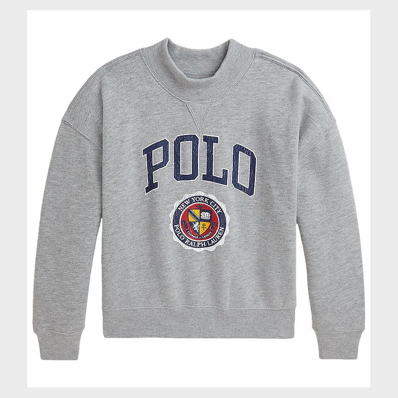 Polo Ralph Lauren Sweatshirt - Gr�meleret m. Print