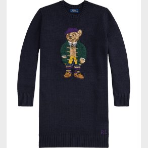 Polo Ralph Lauren Kjole - Strik - Navy m. Bamse