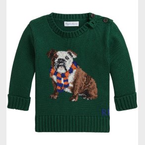 Polo Ralph Lauren Bluse - Strik - Grn m. Hund