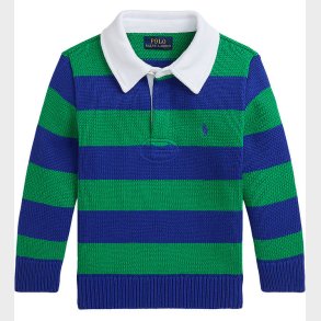 Polo Ralph Lauren Bluse - Strik - Grn/Blstribet