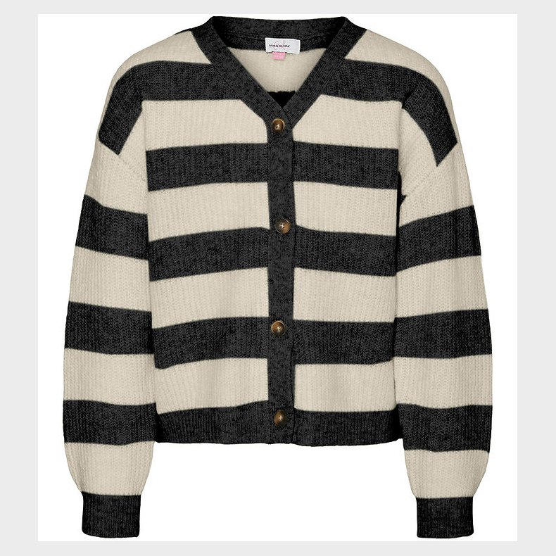 Vero Moda Girl Cardigan - Strik - VmNatahlie - Black/Small Strip