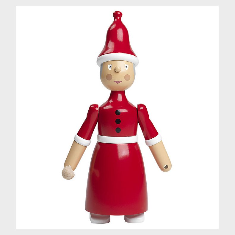 Kay Bojsen Trfigur - Nissemor - 20 cm - Rd/Hvid