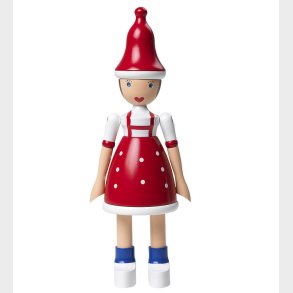 Kay Bojesen Trfigur - Jule Lise - 17,5 cm - Rd/Bl/Hvid