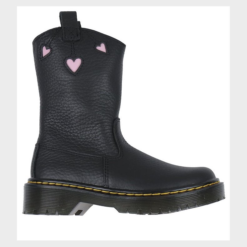 Dr. Martens Stvler - Bex Heart P-O - Sort/Rosa