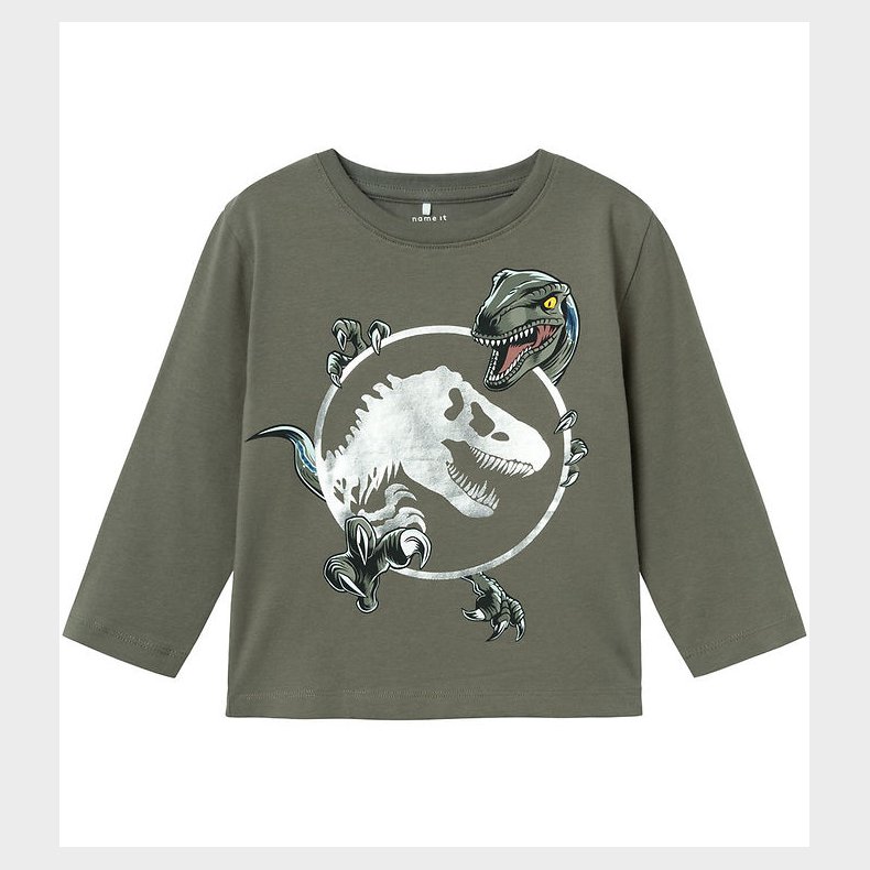 Name It Bluse - NmmSurinder Jurassic - Tea Leaf