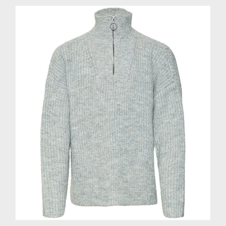 Vero Moda Girl Bluse - Strik - VmPernilla - Light Grey Melange