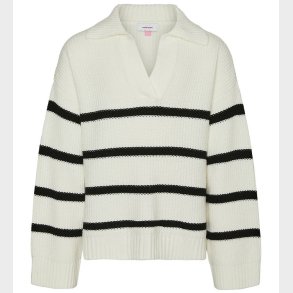 Vero Moda Girl Bluse - Strik - VmLuna - Birch/Black