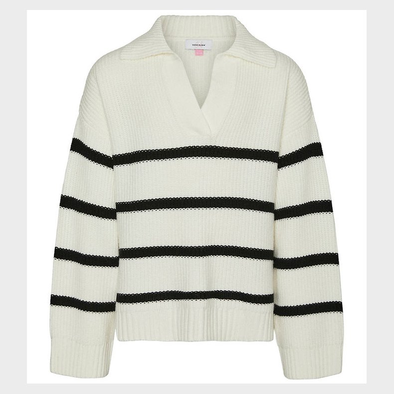 Vero Moda Girl Bluse - Strik - VmLuna - Birch/Black