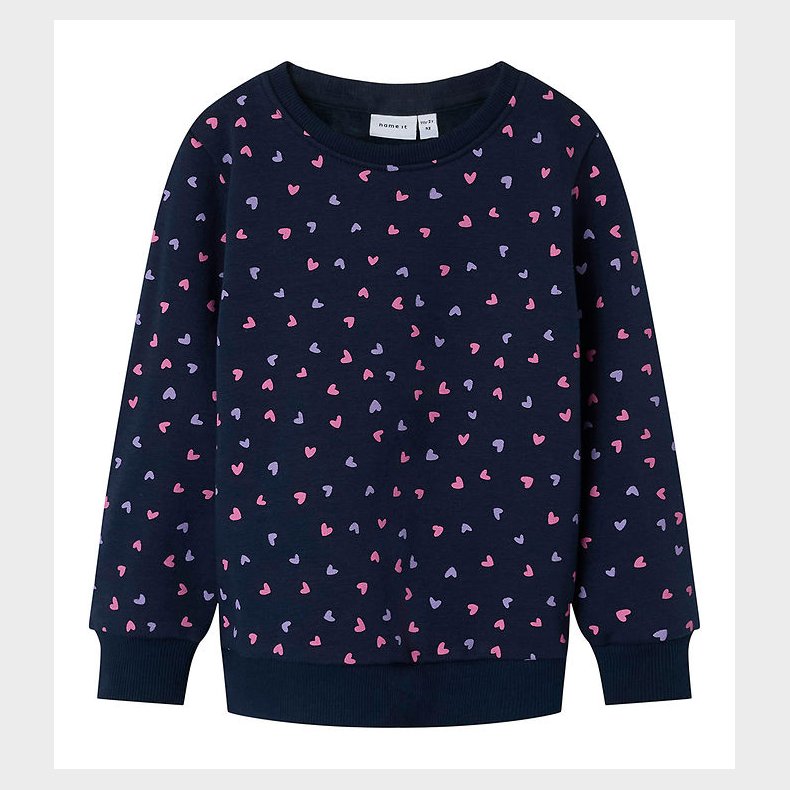 Name It Sweatshirt - Noos - NmfDavina - Dark Sapphire/Heart