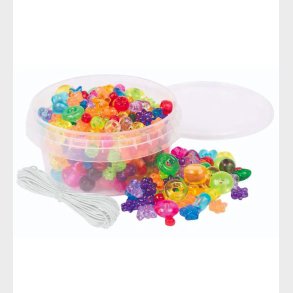 Playbox Perler - Transparente Blandet Perler - 180 Stk