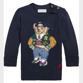 Polo Ralph Lauren Bluse - Strik - Navy m. Bamse