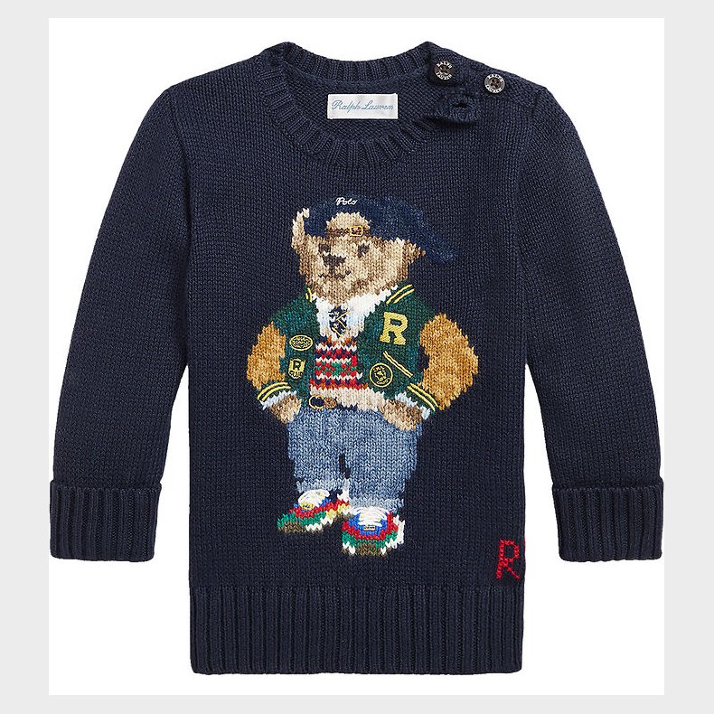 Polo Ralph Lauren Bluse - Strik - Navy m. Bamse