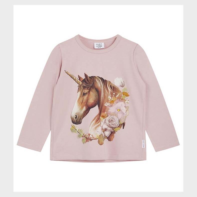 Hust and Claire Bluse - Anie - Dusty Rose m. Enhjrning