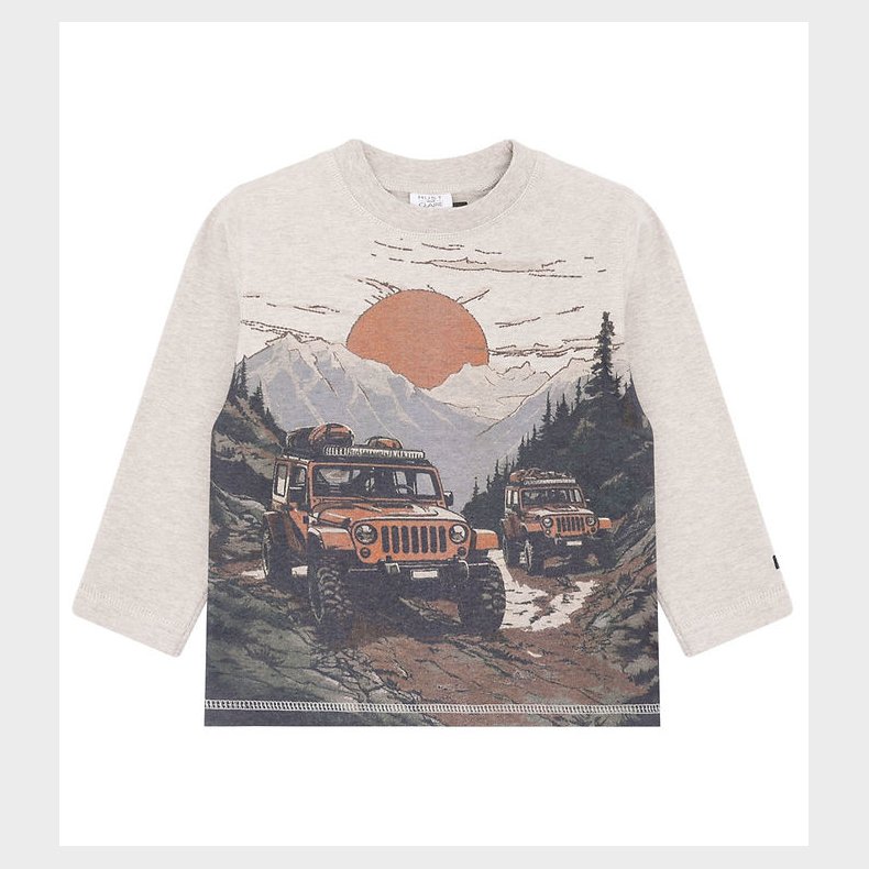 Hust and Claire Bluse - Anton - Beige Melange