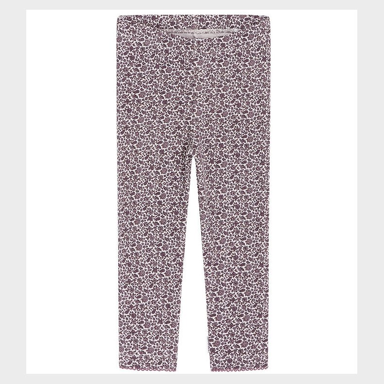 Hust and Claire Leggings - Vaflet - Lamia - Gray Lilac m. Blomst