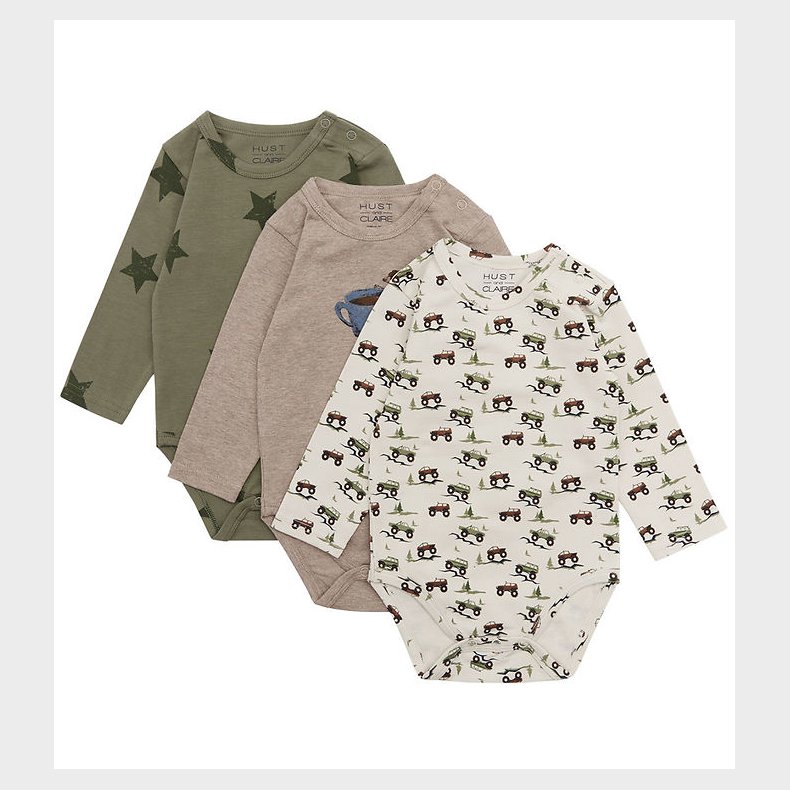 Hust and Claire Body l/� - 3-pak - Bertram - Turtle Green