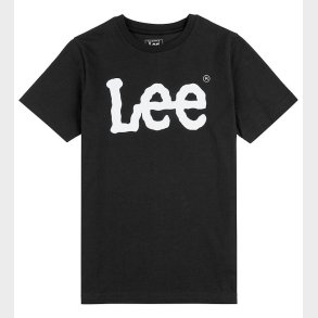 Lee T-shirt - Wobbly Graphic - Sort