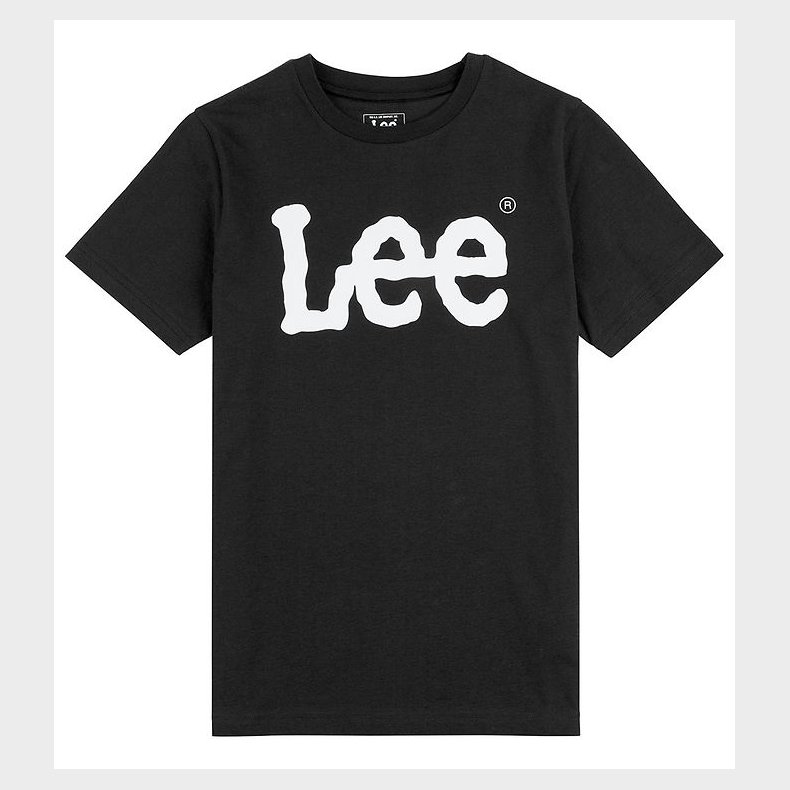 Lee T-shirt - Wobbly Graphic - Sort