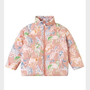 Stella McCartney Kids Dynejakke - Rosa m. Heste