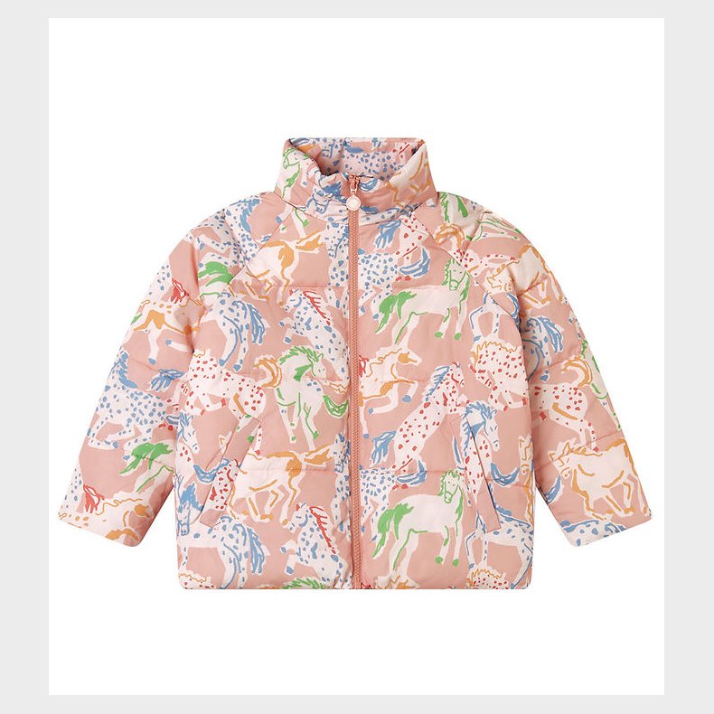 Stella McCartney Kids Dynejakke - Rosa m. Heste