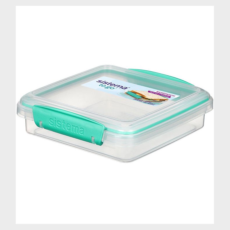 Sistema Madkasse - Sandwich Box To Go - 450 ml - Turkis