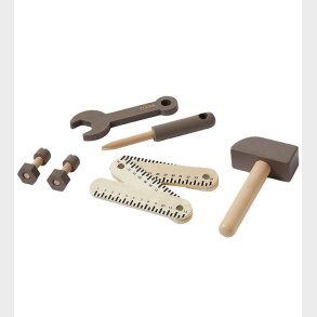 Flexa Play Vrktjsst - 8 stk - Brown/Naturalwood