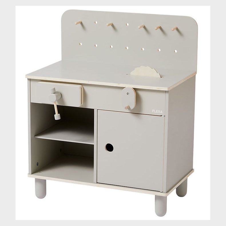 Flexa Play V�rkt�jsb�nk - Tr� - Natural Grey