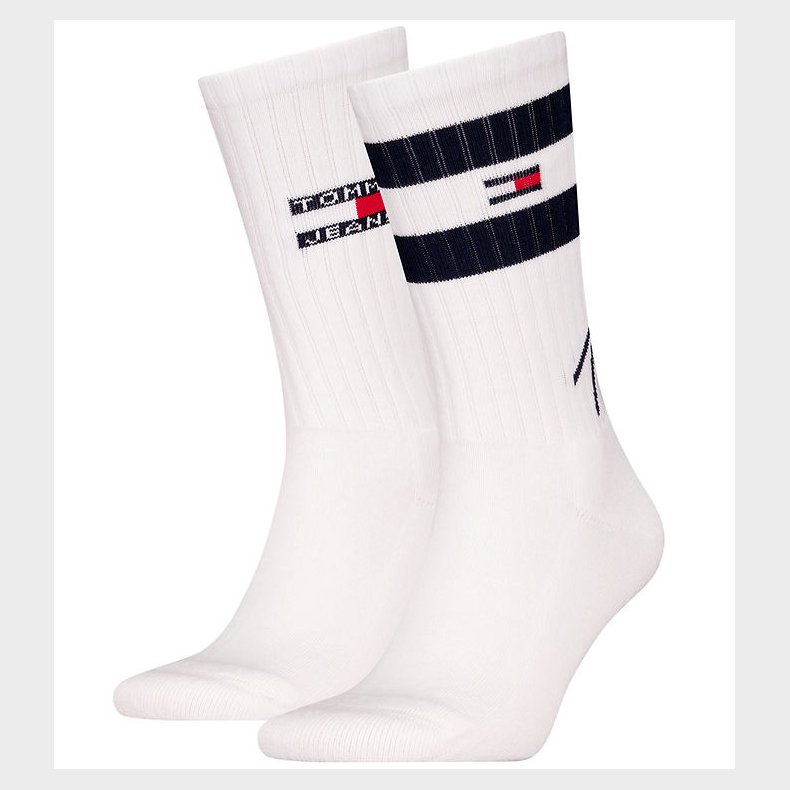 Tommy Hilfiger Strmper - 2-pak - Hvid