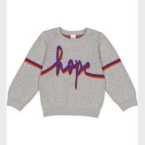 Freds World Bluse - Strik - Jacquard - Grey Melange