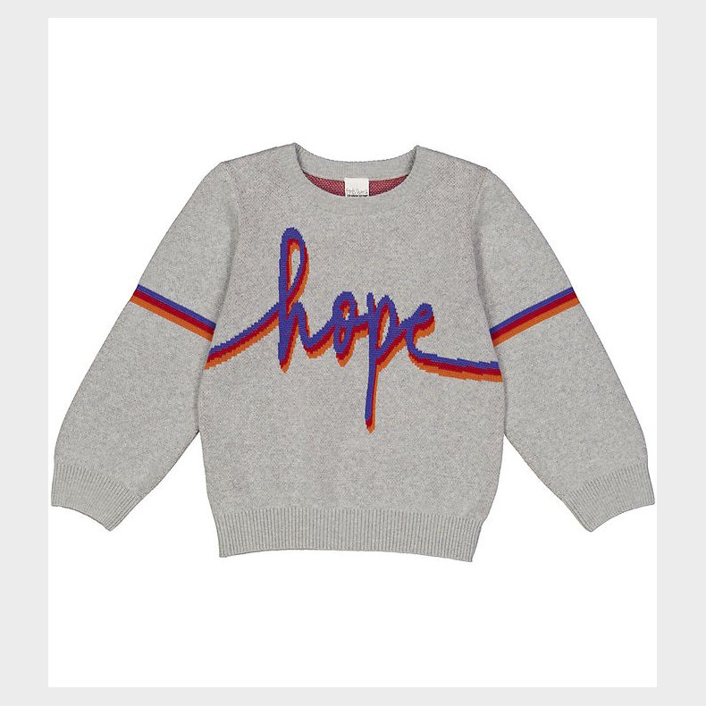 Freds World Bluse - Strik - Jacquard - Grey Melange