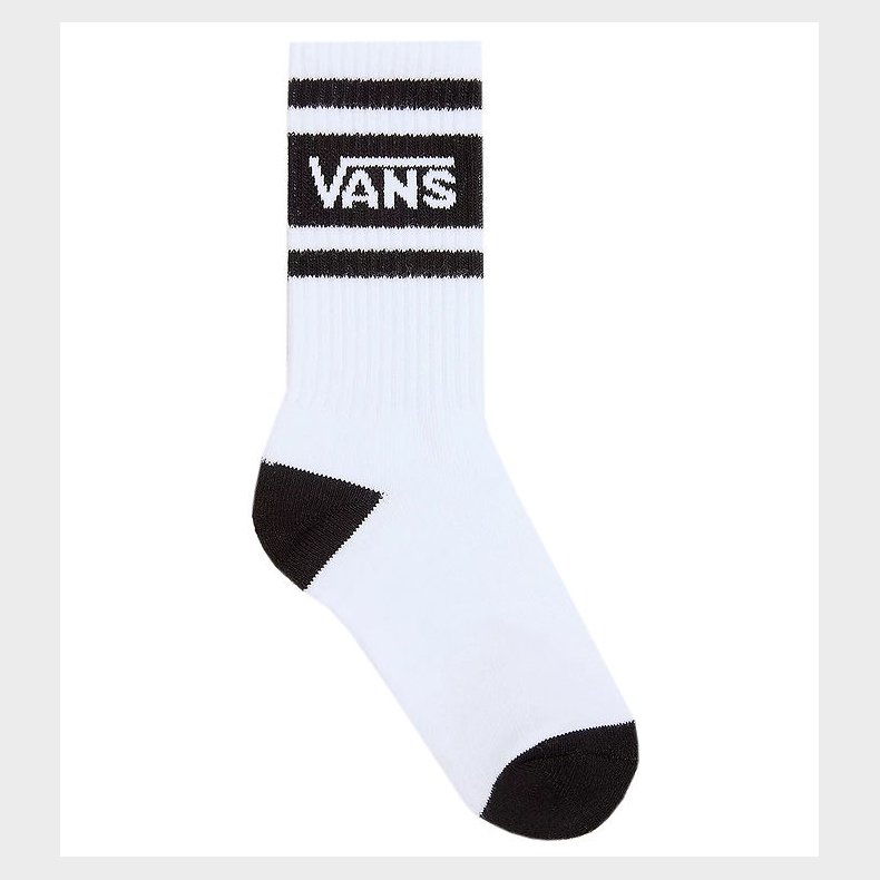 Vans Strmper - Drop V Logo Crew - Hvid/Sort