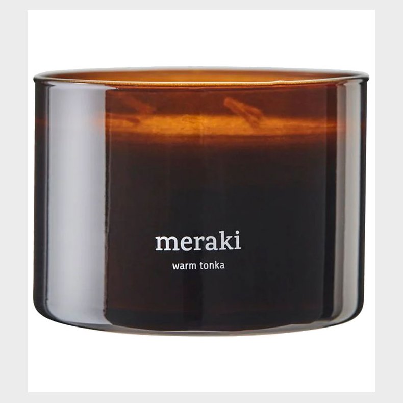 Meraki Duftlys - 340g - Dark Wood