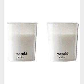 Meraki Duftlys - 2-pak - 2x60g - Fresh Linen