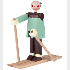 Kay Bojesen Trfigur - Skilber Boje - Dreng 16 cm - Grn