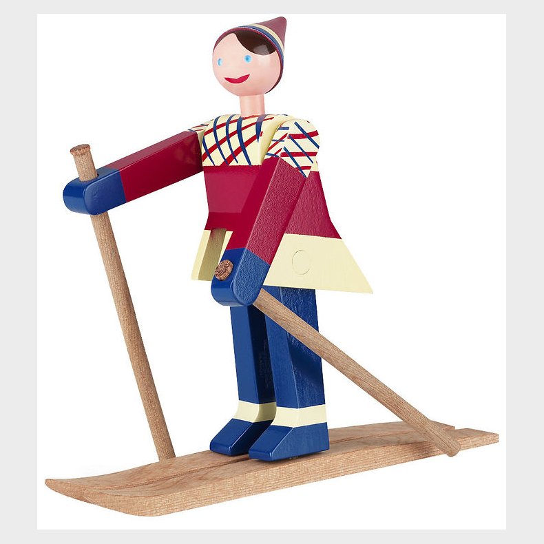 Kay Bojsen Trfigur - Skilber Datti - Pige 15,5 cm - Bl/Multi