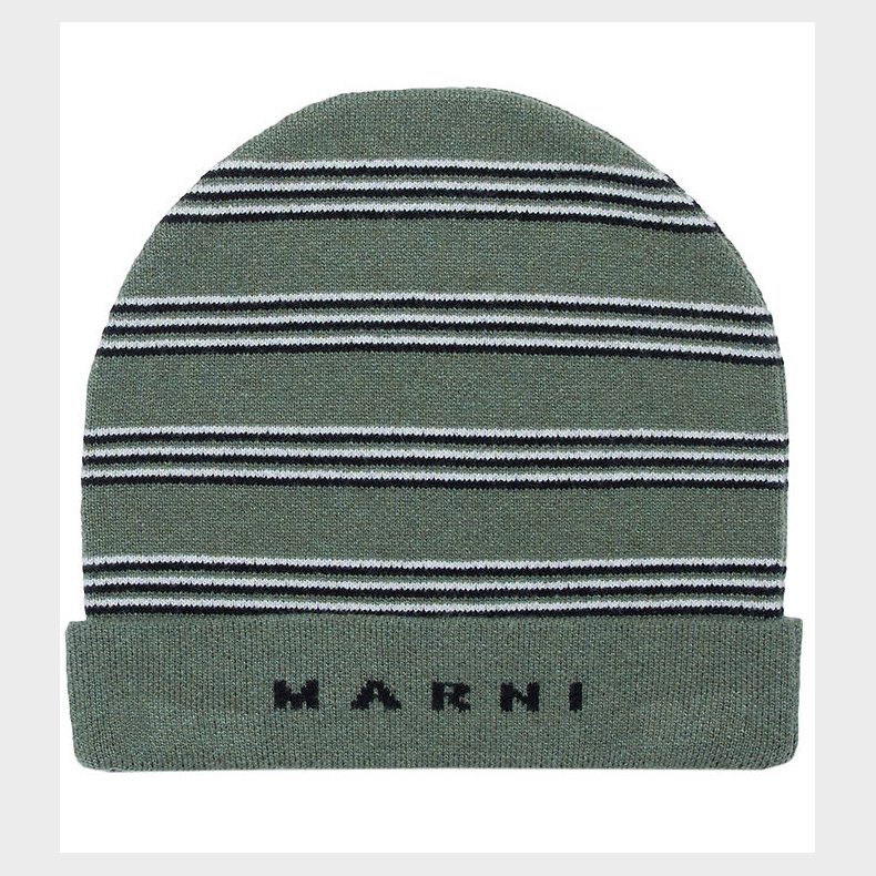 Marni Hue - Strik - Deep Lichen Green m. Striber