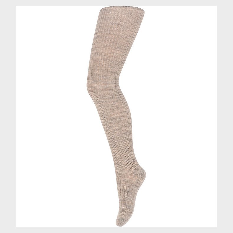 MP Strmpebukser - Uld - Rib - Marley - Light Brown Melange