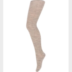 MP Strmpebukser - Uld - Rib - Marley - Light Brown Melange