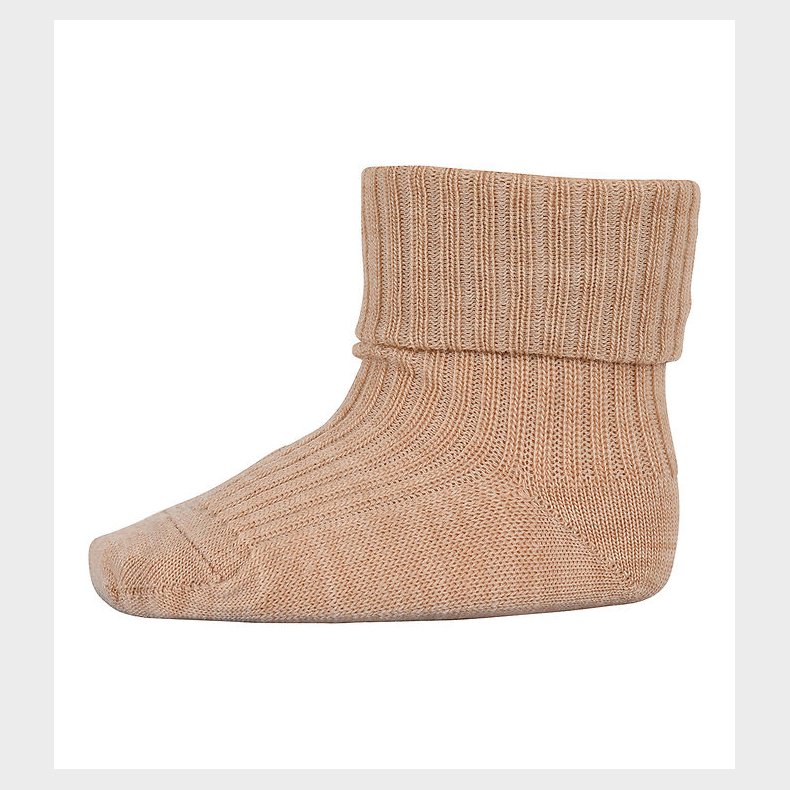 MP Strmper - Uld - Rib - Camel Melange