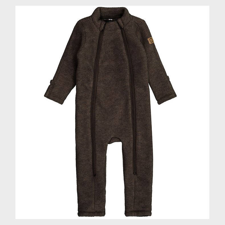 Mikk-Line K�redragt - Uld - Dark Brown Melange